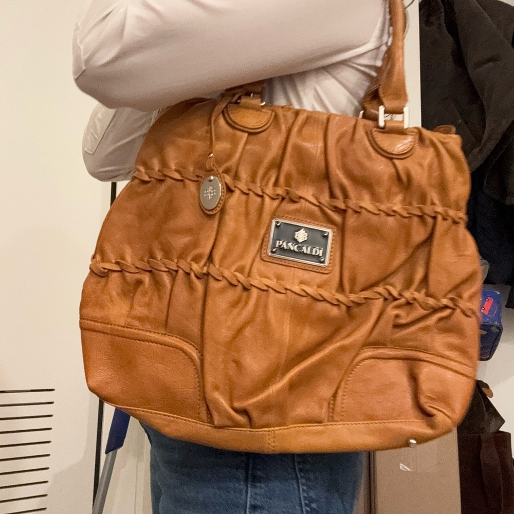 Brown Leather Shoulder Bag